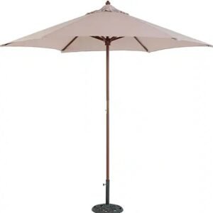TropiShade 9' Wood Market Beige Umbrella